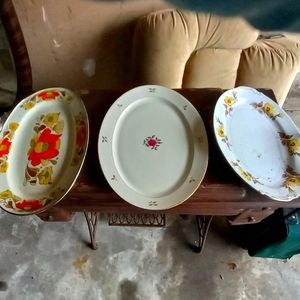 Fine China large serving platters Lenox 24K